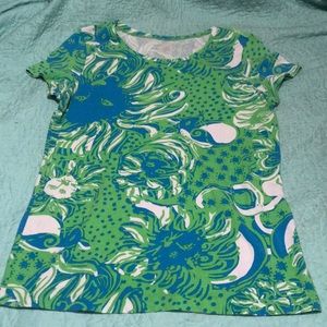 EUC Lilly Pulitzer Karrie Crew Neck Top Sz L